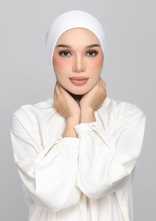 VOILA MAXI - BASIC PLAIN BRIGHT WHITE CHIFFON
