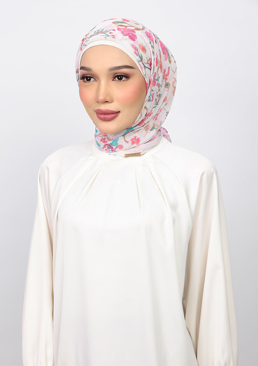 BOKITTA CARRE ROSE PALACE CRINKLED CHIFFON