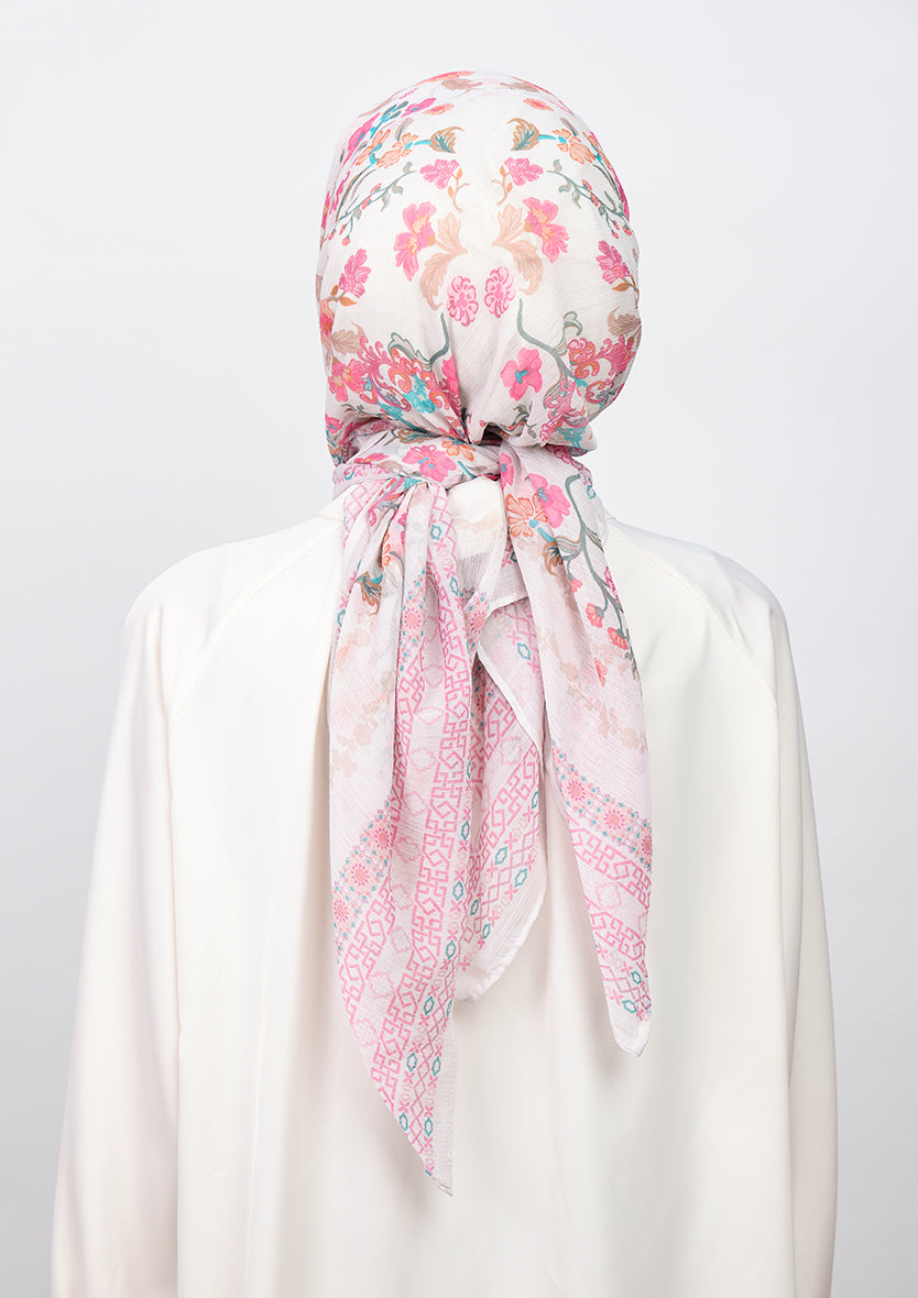 BOKITTA CARRE ROSE PALACE CRINKLED CHIFFON