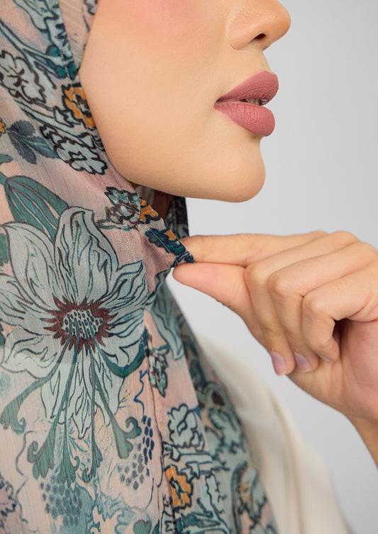 BOKITTA FREESTYLE B INNER GREEN RIVERIA CRINKLED CHIFFON