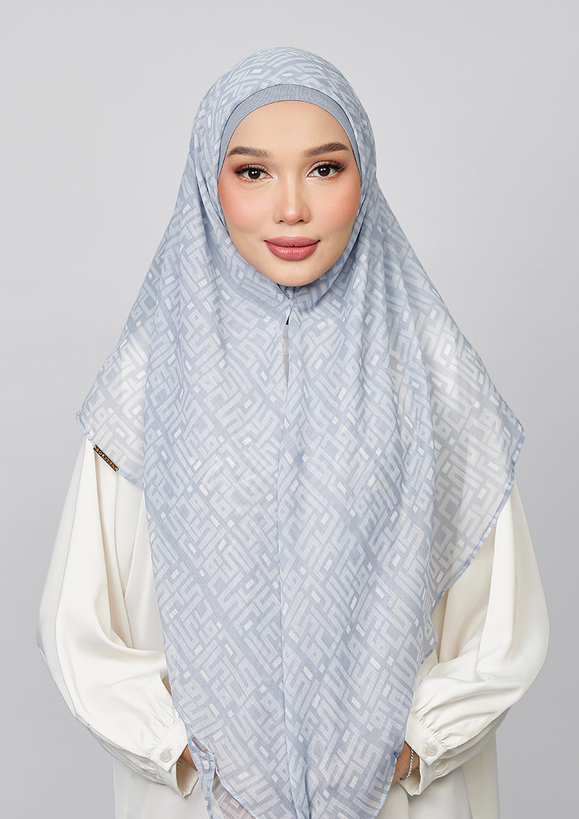 CARRE - BOKITTA MONOGRAM MICROCHIP PRINTED CRINKLE CHIFFON