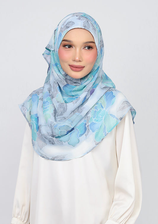 BOKITTA VOILA MAXI AZURA PRINTED CRINKLED CHIFFON
