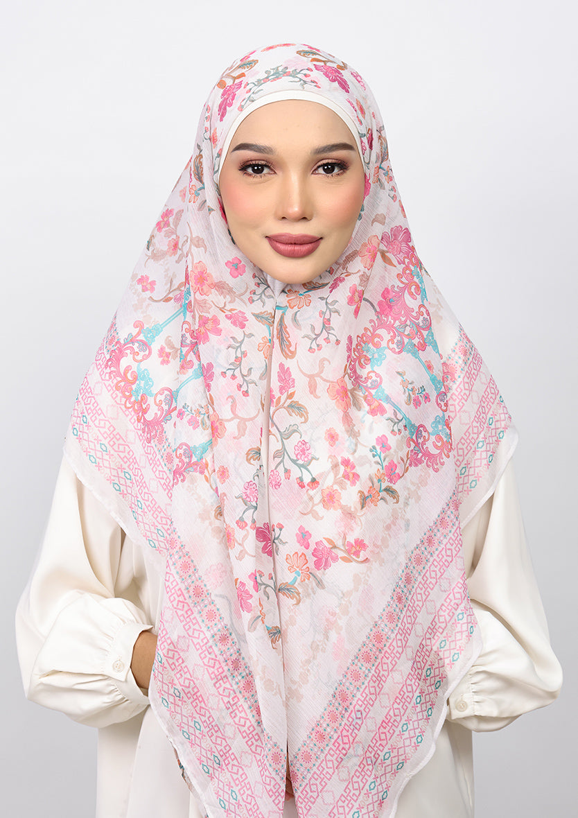 BOKITTA CARRE ROSE PALACE CRINKLED CHIFFON