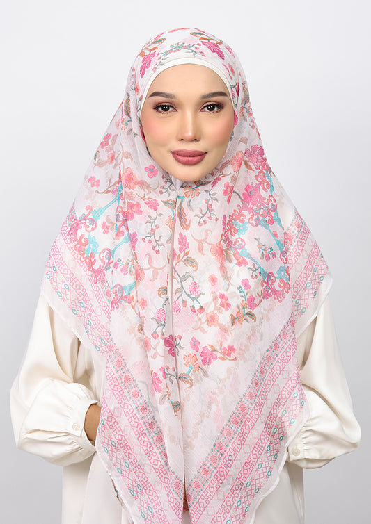 BOKITTA CARRE ROSE PALACE CRINKLED CHIFFON