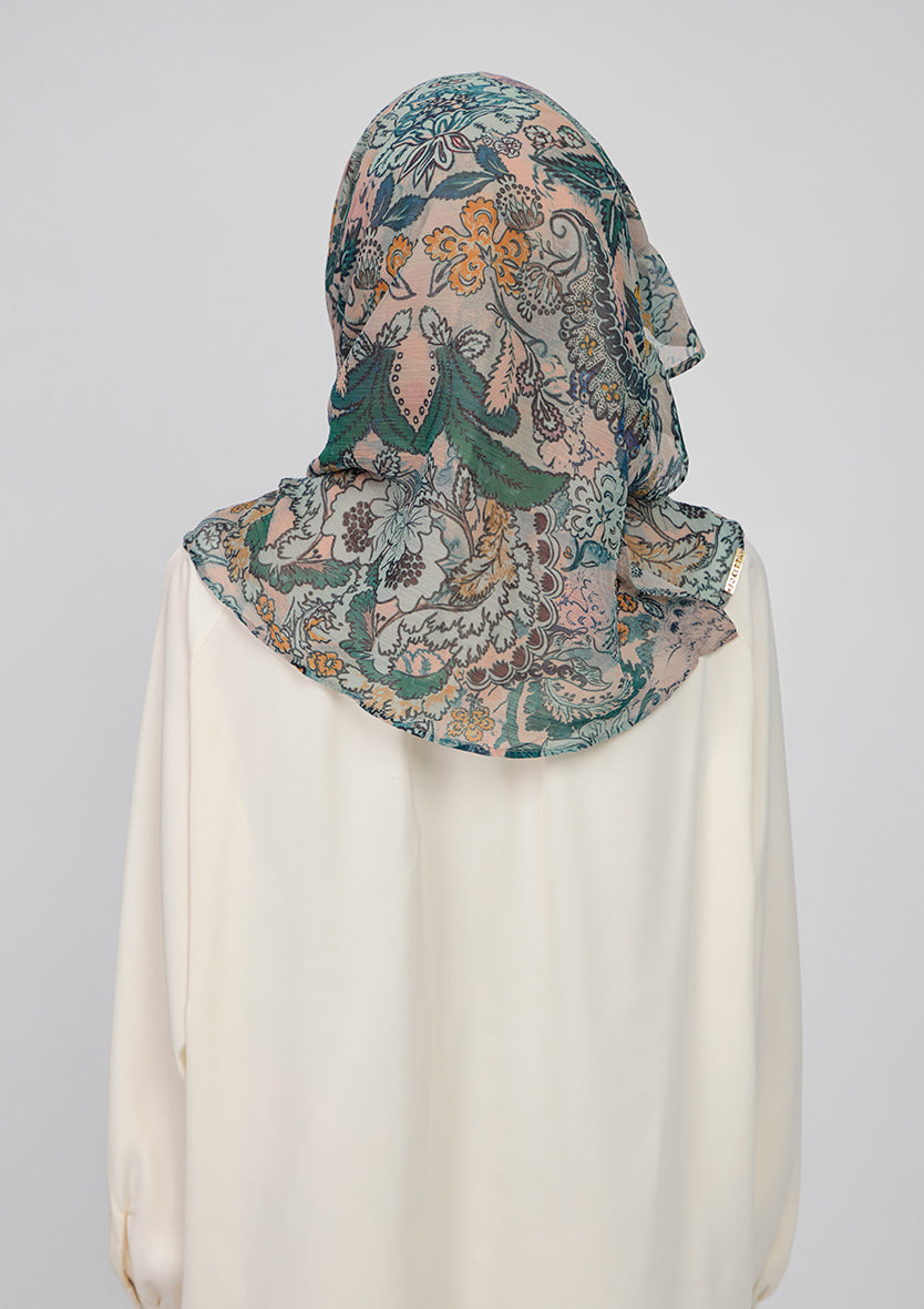 BOKITTA VOILA GREEN RIVERIA CRINKLED CHIFFON