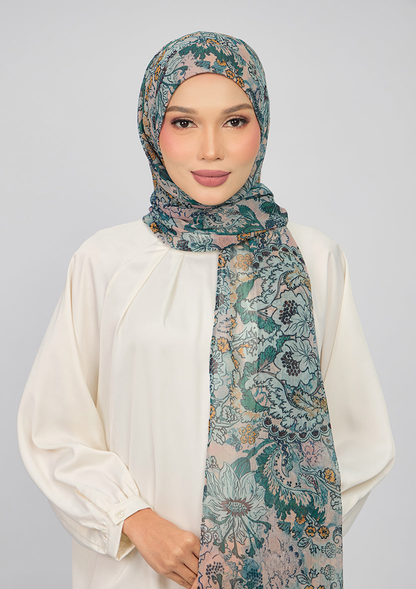 BOKITTA FREESTYLE B INNER GREEN RIVERIA CRINKLED CHIFFON