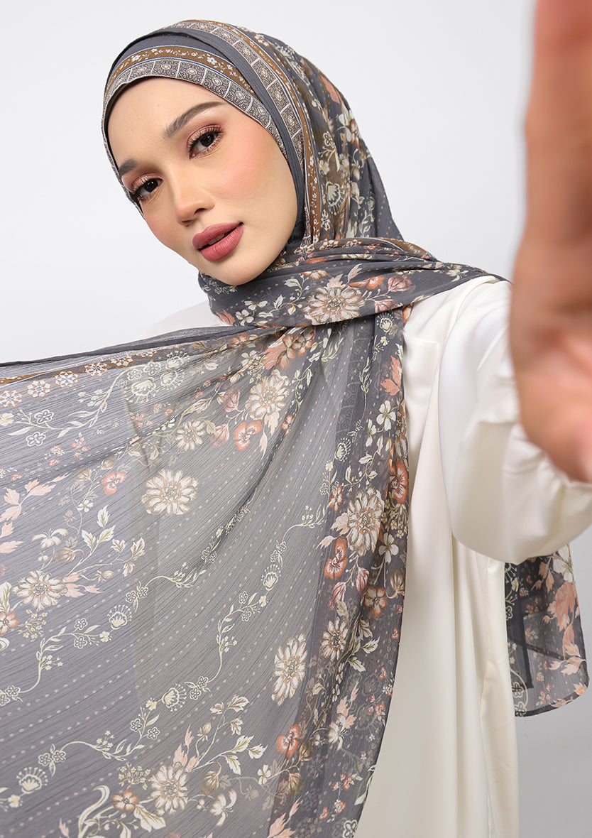 BOKITTA FREESTYLE B INNER ANDALUS BLOOMS CRINKLED CHIFFON