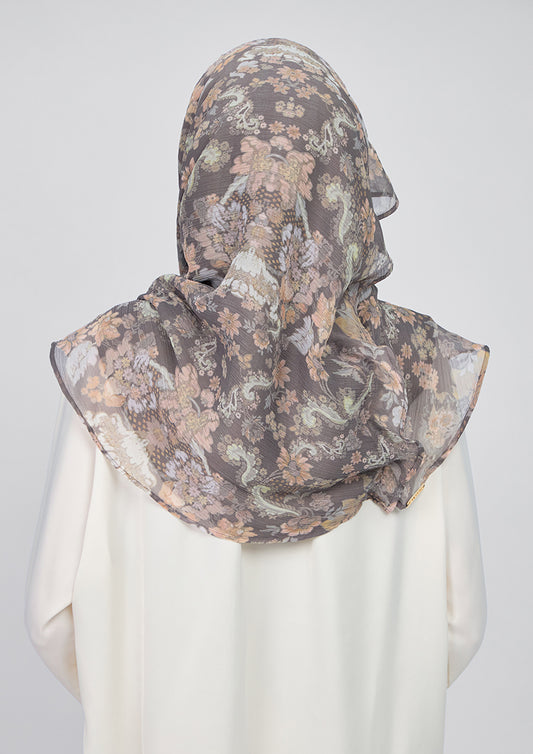 BOKITTA VOILA MAXI MOONLILY CRINKLED CHIFFON