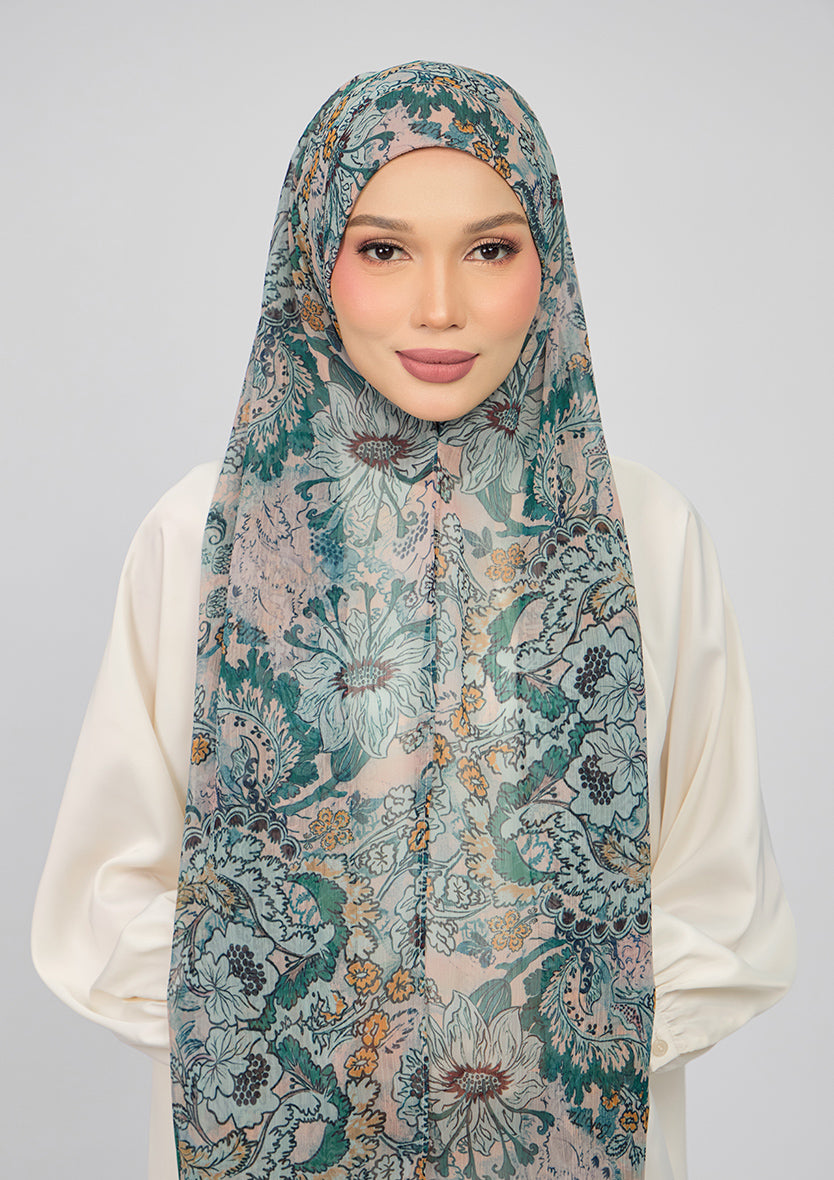 BOKITTA FREESTYLE B INNER GREEN RIVERIA CRINKLED CHIFFON