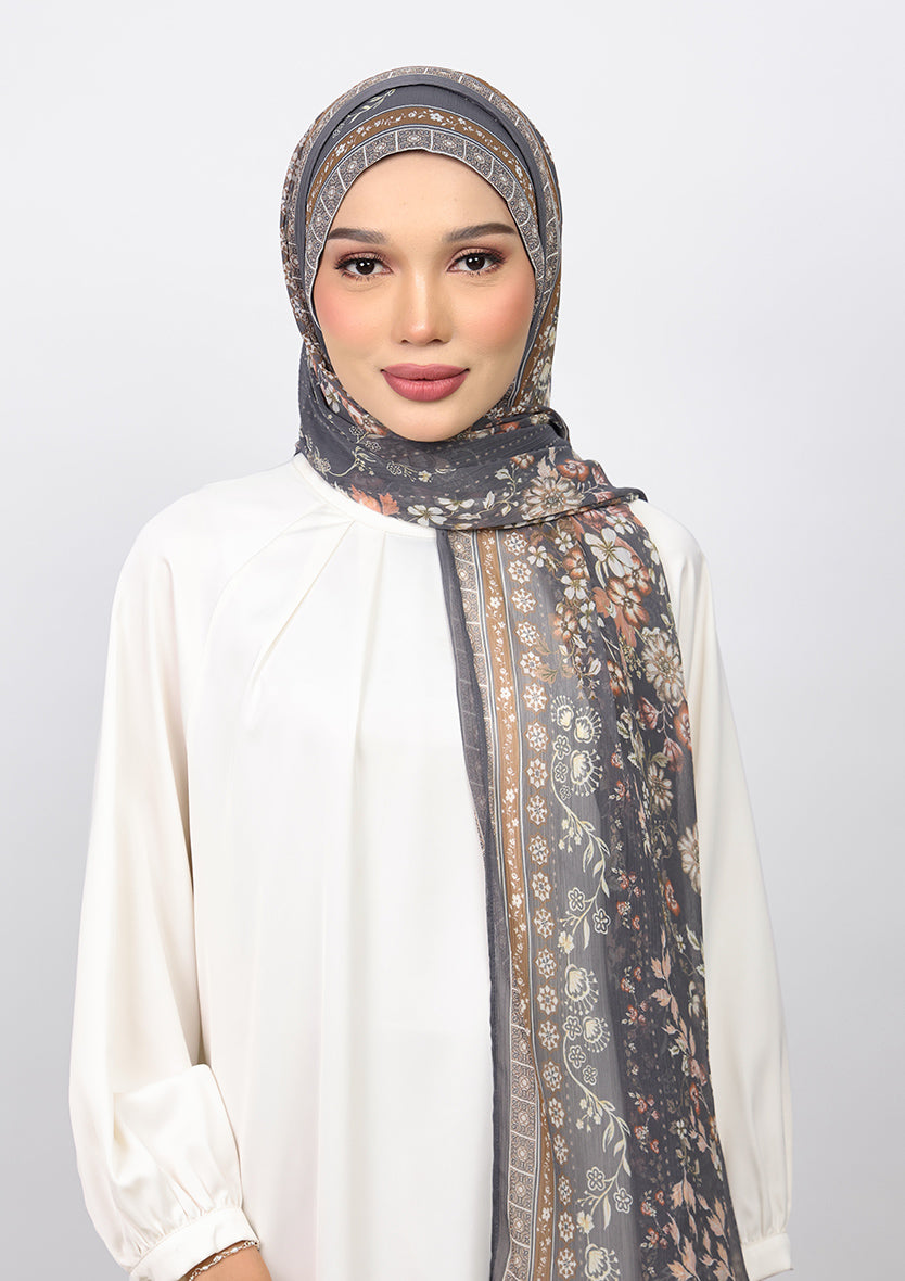BOKITTA FREESTYLE B INNER ANDALUS BLOOMS CRINKLED CHIFFON