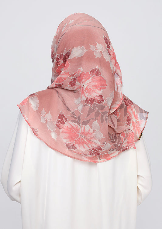 BOKITTA VOILA MAXI ROSEWATER PRINTED CRINKLED CHIFFON