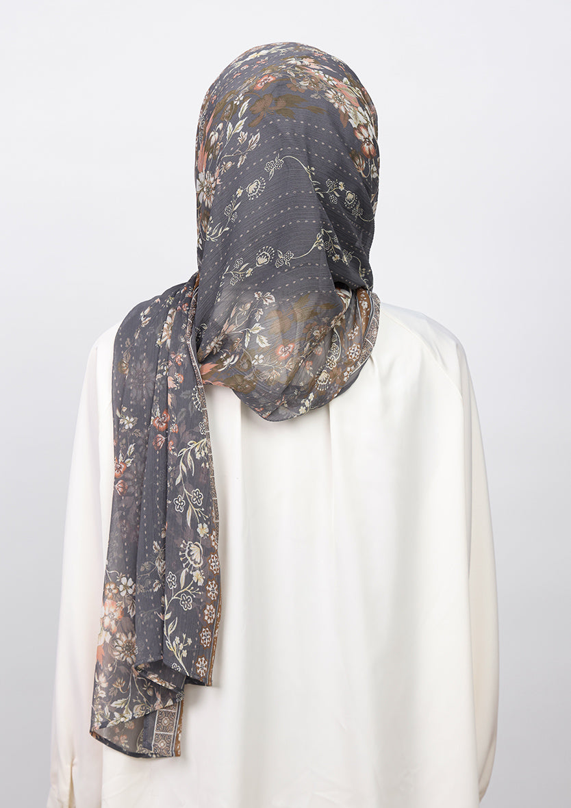 BOKITTA FREESTYLE B INNER ANDALUS BLOOMS CRINKLED CHIFFON