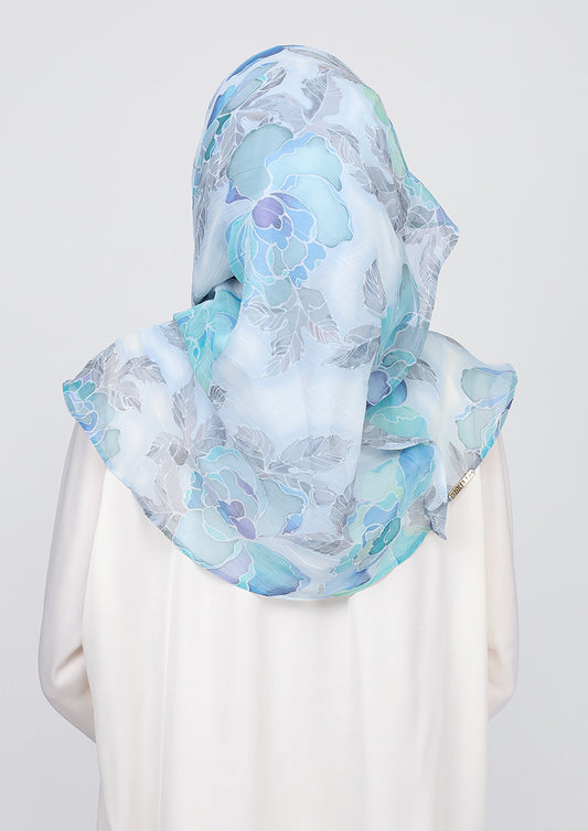 BOKITTA VOILA MAXI AZURA PRINTED CRINKLED CHIFFON