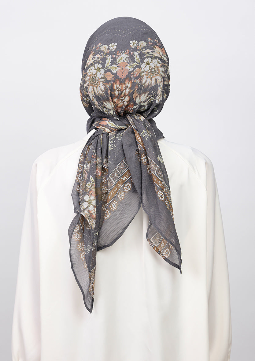BOKITTA CARRE ANDALUS BLOOMS CRINKLED CHIFFON