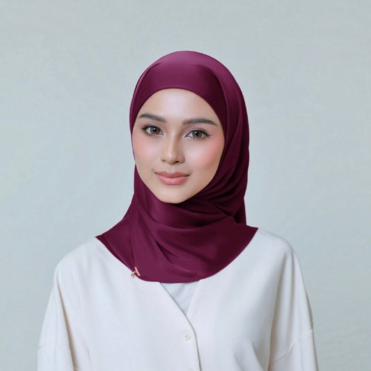AL HUMAIRA SERENA MAGENTA PURPLE INSTANT HIJAB