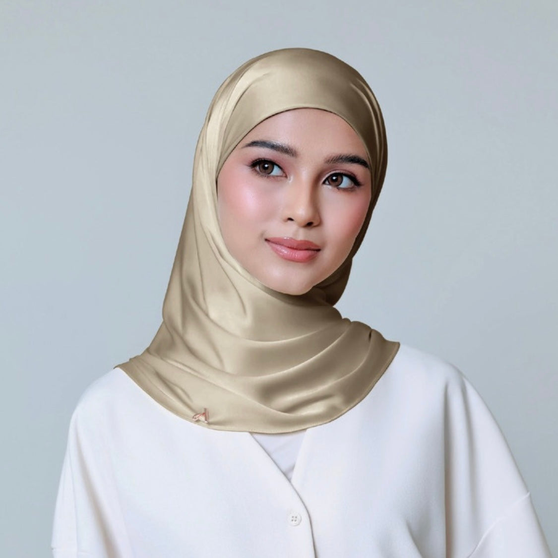 AL HUMAIRA SERENA GOLDEN GREEN INSTANT HIJAB