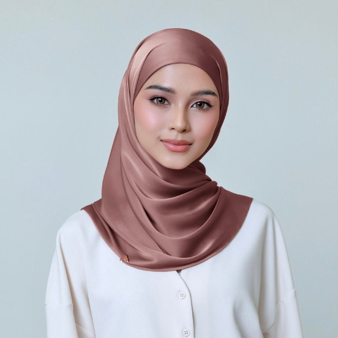 AL HUMAIRA SERENA ASH ROSE INSTANT HIJAB
