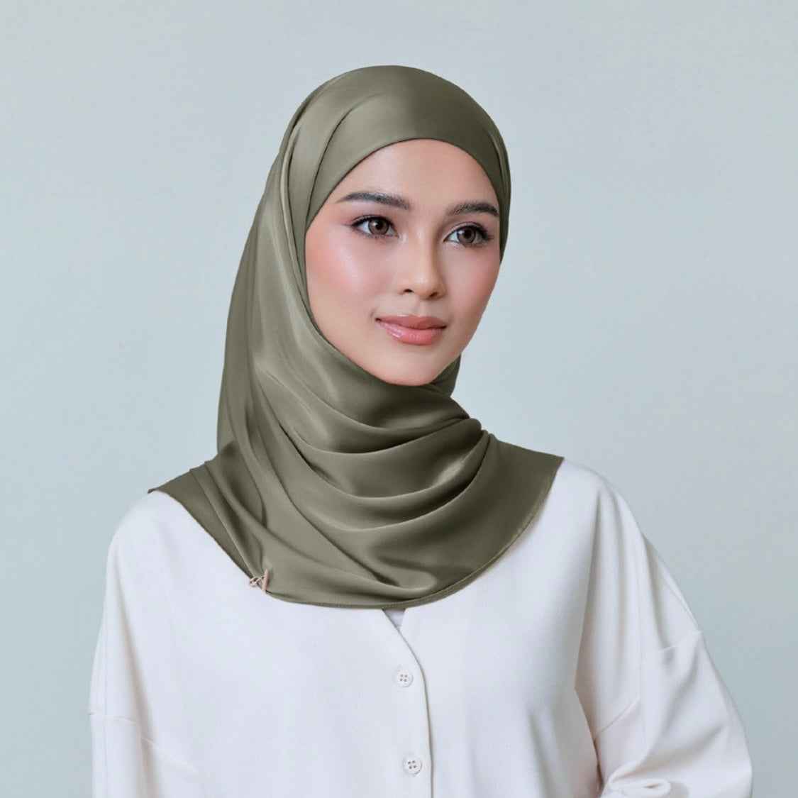 AL HUMAIRA SERENA SAGE GREEN INSTANT HIJAB