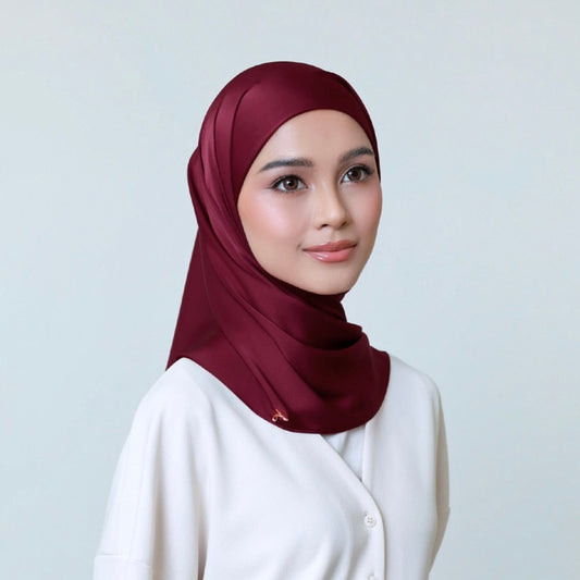 AL HUMAIRA SERENA DEEP MAROON INSTANT HIJAB