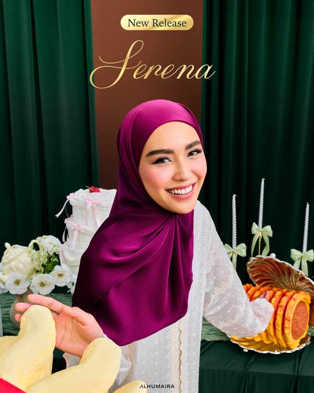 AL HUMAIRA SERENA SILVER GRAY INSTANT HIJAB
