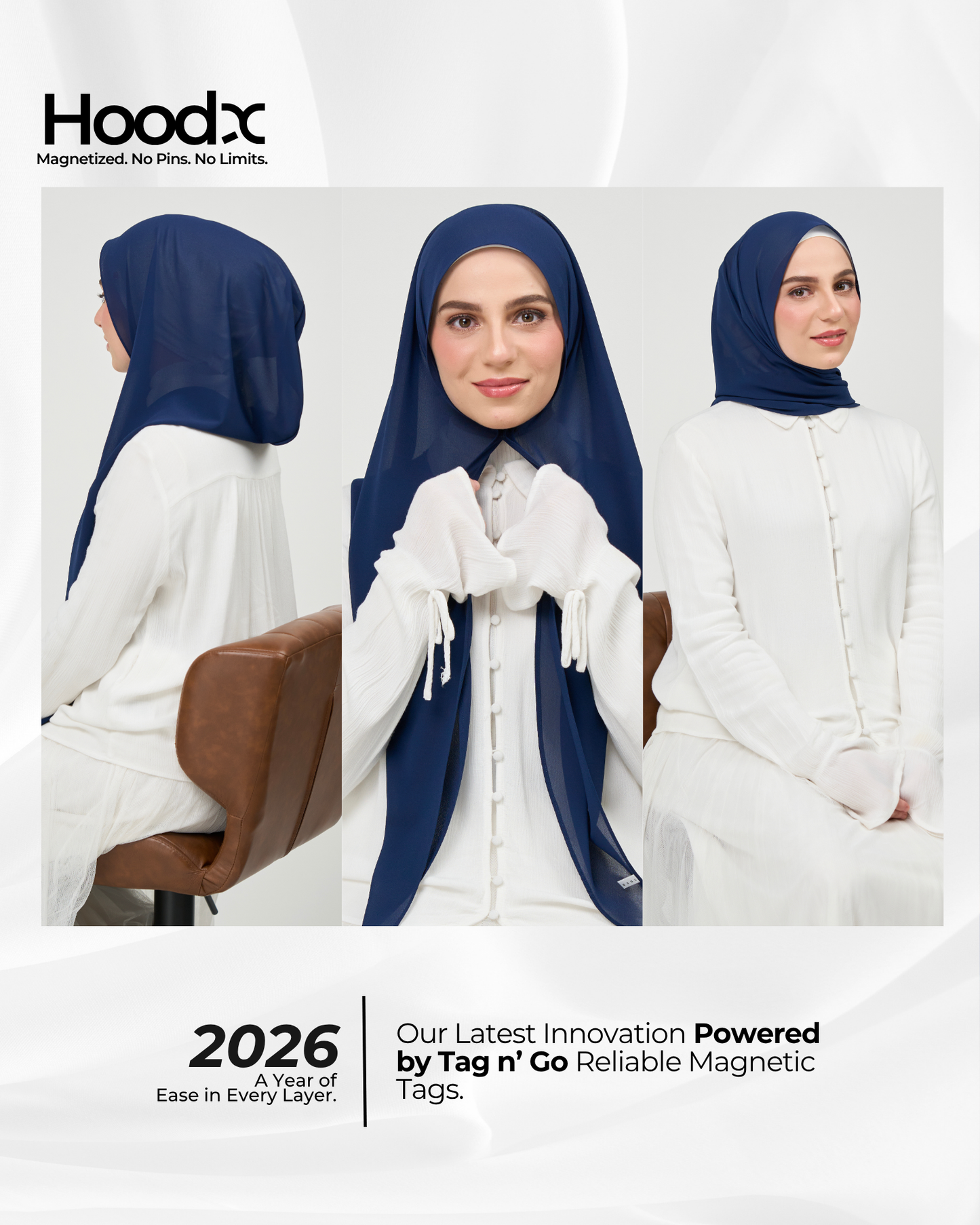 SHERA LEE HOODX PLUS NAVY CHIFFON