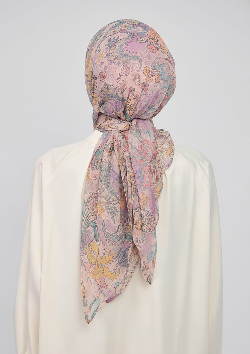 BOKITTA CARRE PRIMAVERA CRINKLED CHIFFON